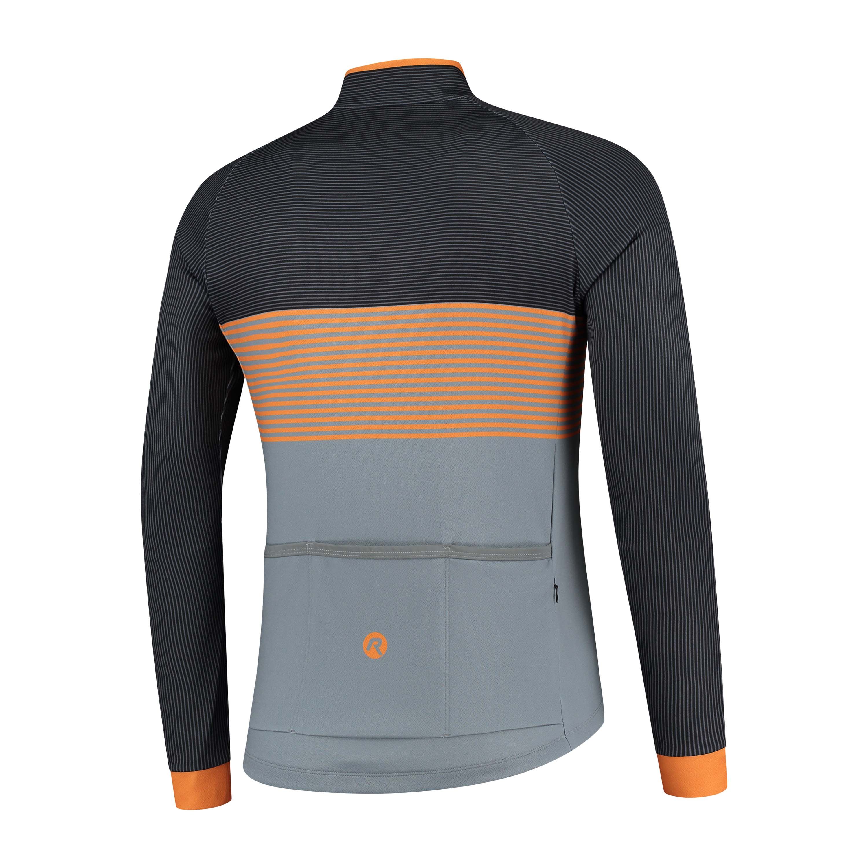 Rogelli Boost Grau/Schwarz Herren Radtrikot Langarm