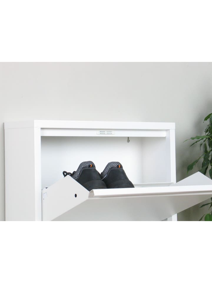 ebuy24 Schuhschrank Pisa Weiß 101 x 16 cm günstig kaufen onesize