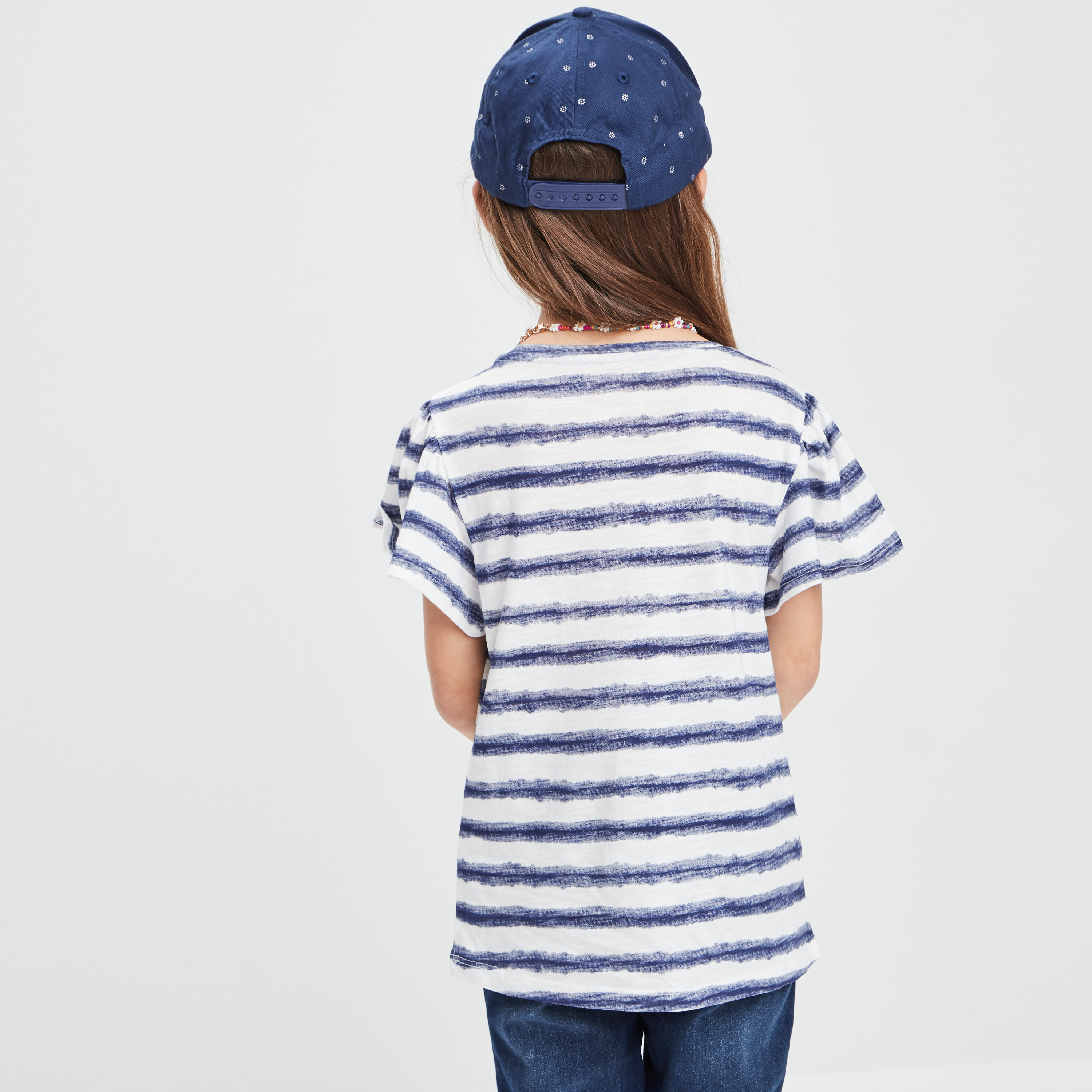 T-shirt manches courtes ecru fille | La Halle
