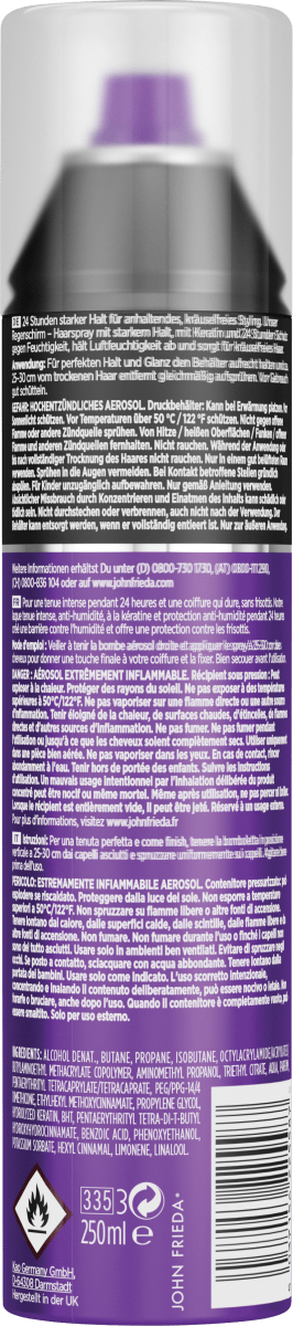 Haarspray Frizz Ease Regenschirm, 250 ml