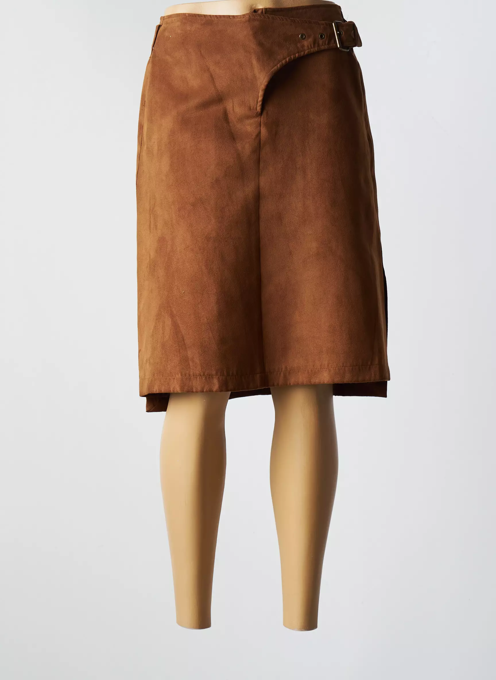 2026 Jupes Mi Longues Femme couleur marron