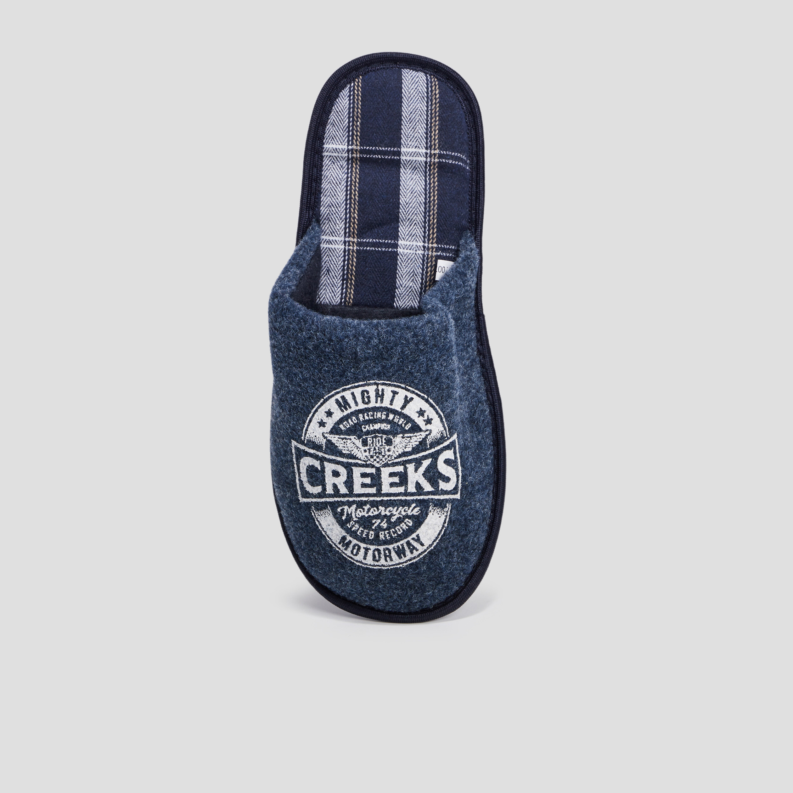 Chaussons mules Creeks bleu homme | La Halle