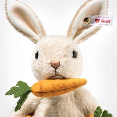 Harriet das hungrige Kaninchen, 21 cm, weiß