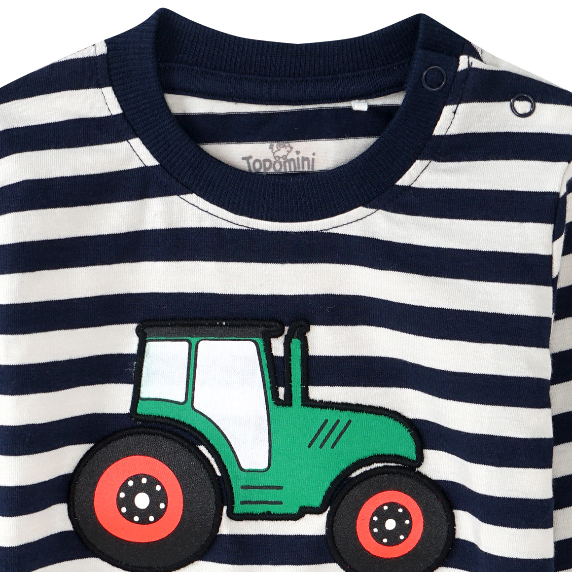 Baby Langarmshirt mit Blockstreifen