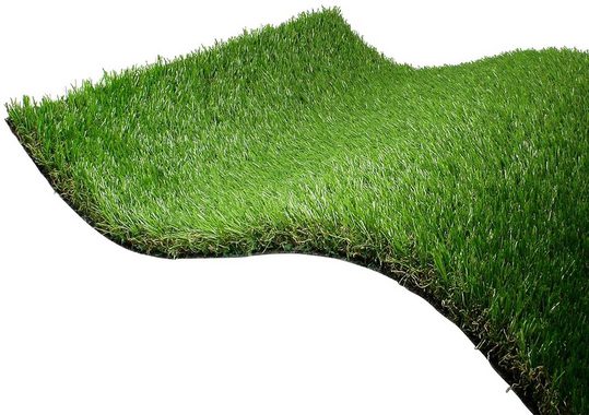Kunstrasen FORESTLAND, Primaflor-Ideen in Textil, rechteckig, Höhe: 37 mm, realistische Optik, mit Drainagefunktion, ideal für Balkon & Terrasse