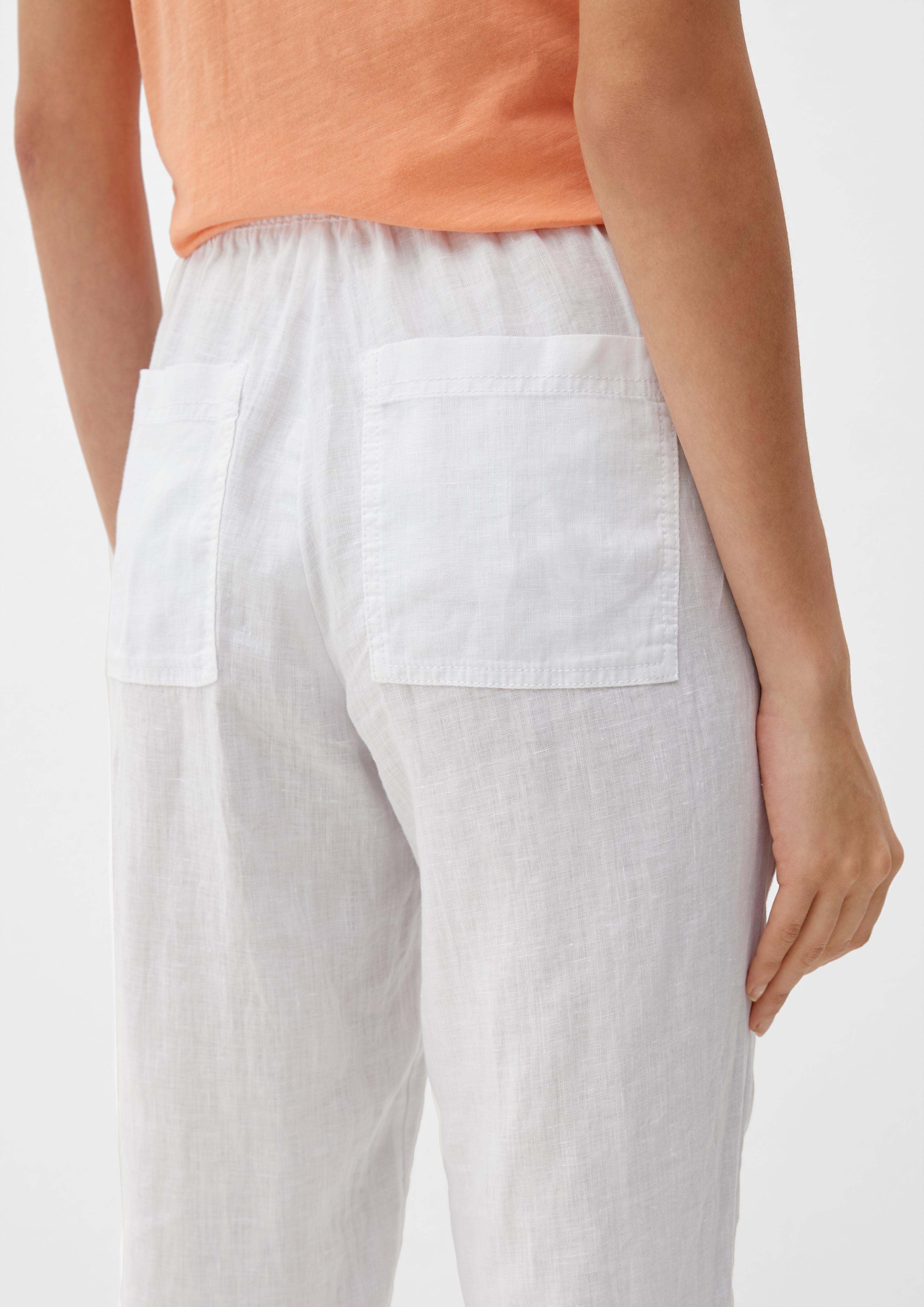 Relaxed: Leinenhose mit Elastikbund  2128991-0100