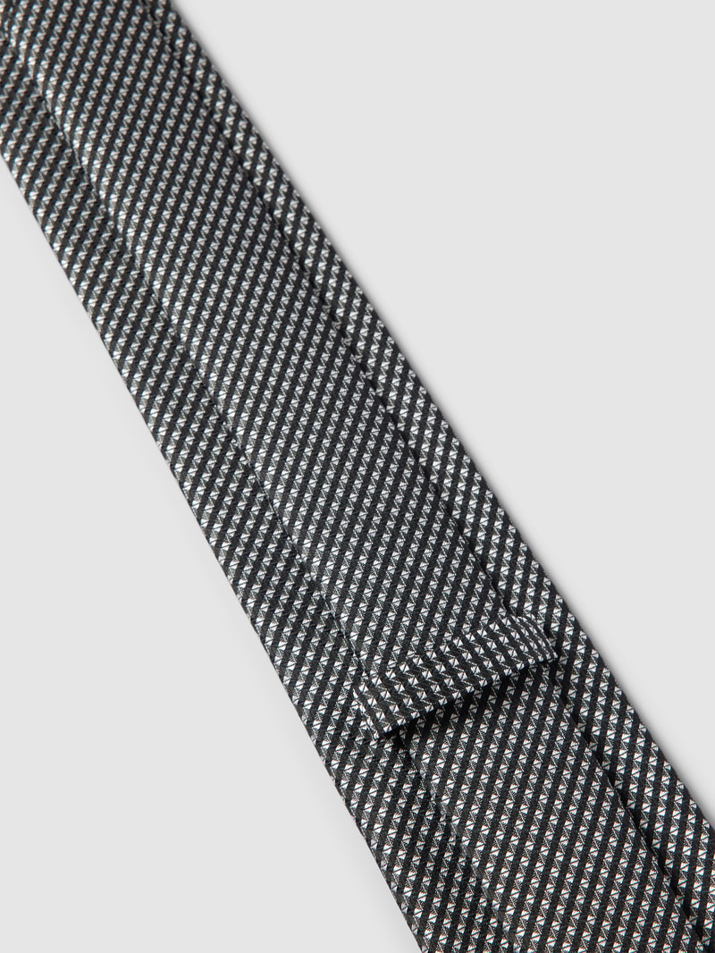 Krawatte mit Allover-Muster (7,5 cm) in schwarz