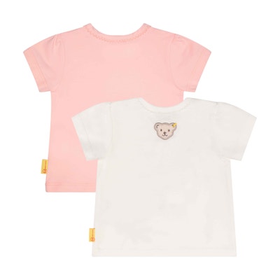 T-Shirt kurzarm 2er Pack, rosa für Mädchen