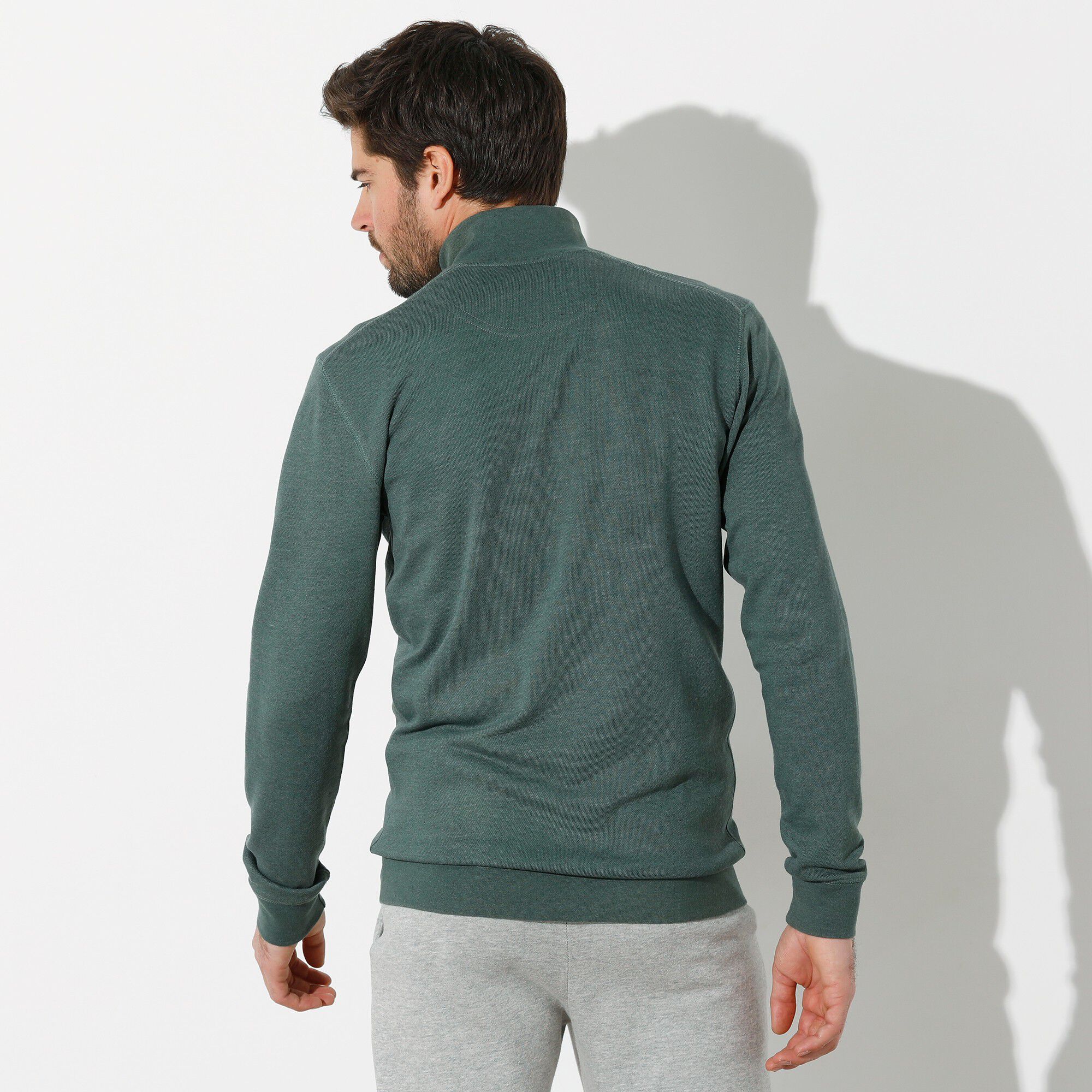 Sweat entièrement zippé uni