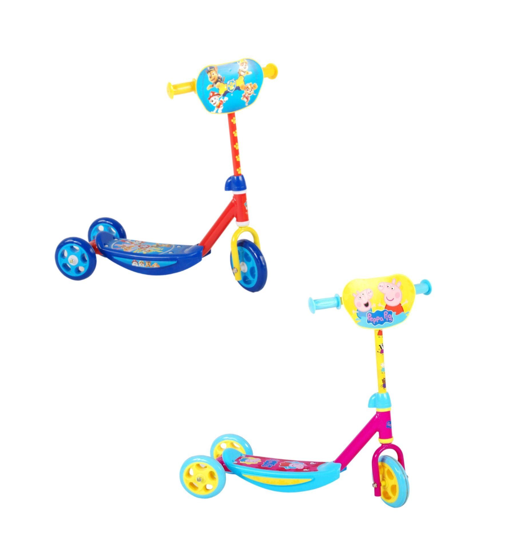 LeNoSa Dreiradscooter Paw Patrol & Peppa Pig Kinder balance scooter - Dreirad - Roller, (1 tlg)