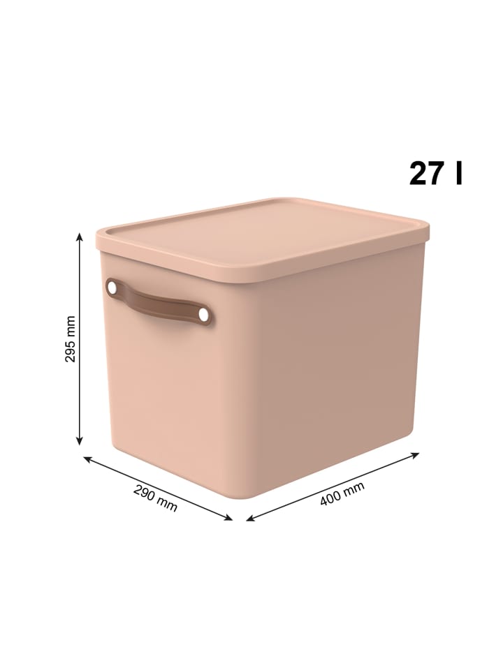 Rotho 2er-Set Aufbewahrungsbox Maloja 27l günstig kaufen onesize