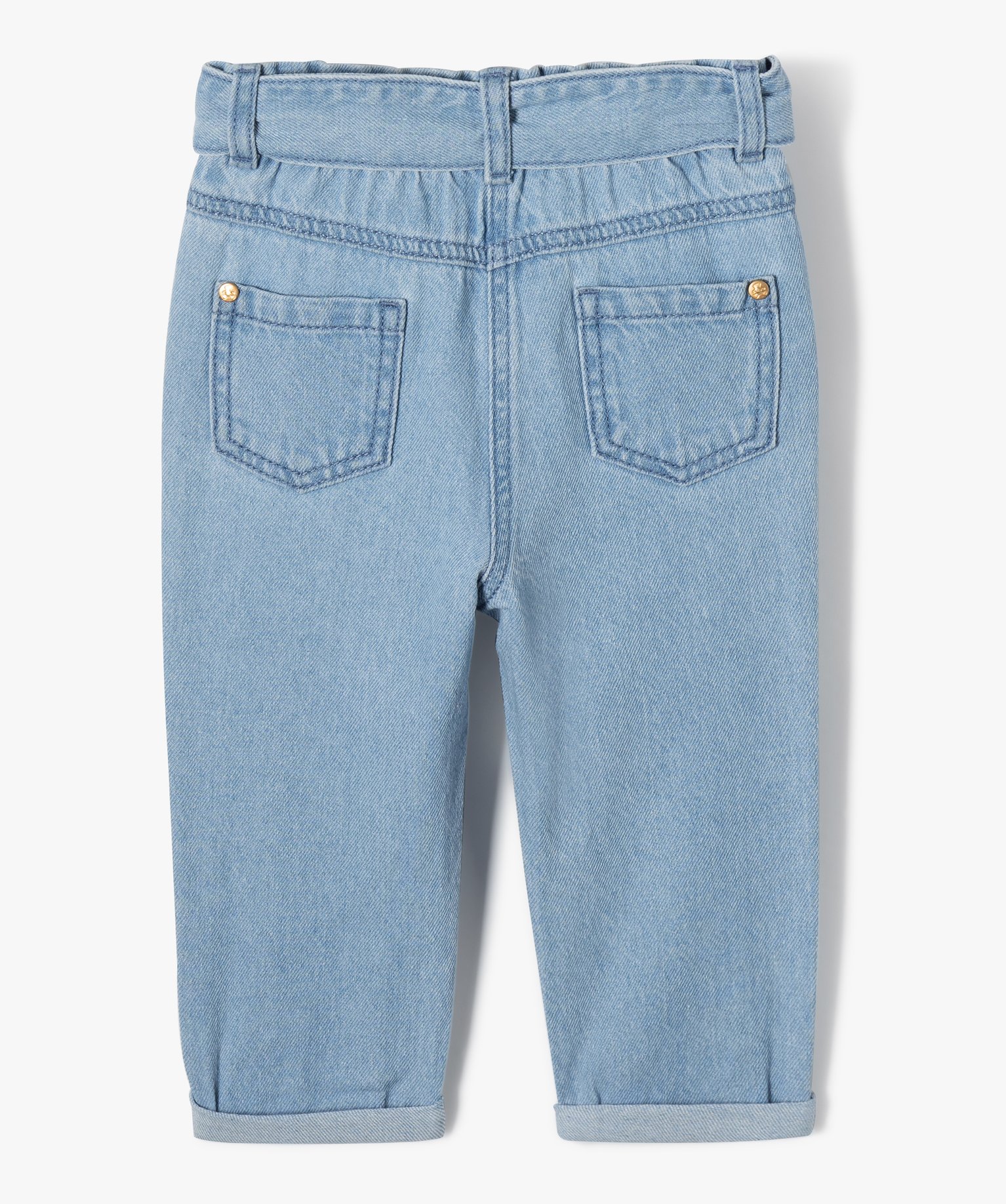 Jean bébé fille avec motifs brodés - LuluCastagnette denim | GEMO