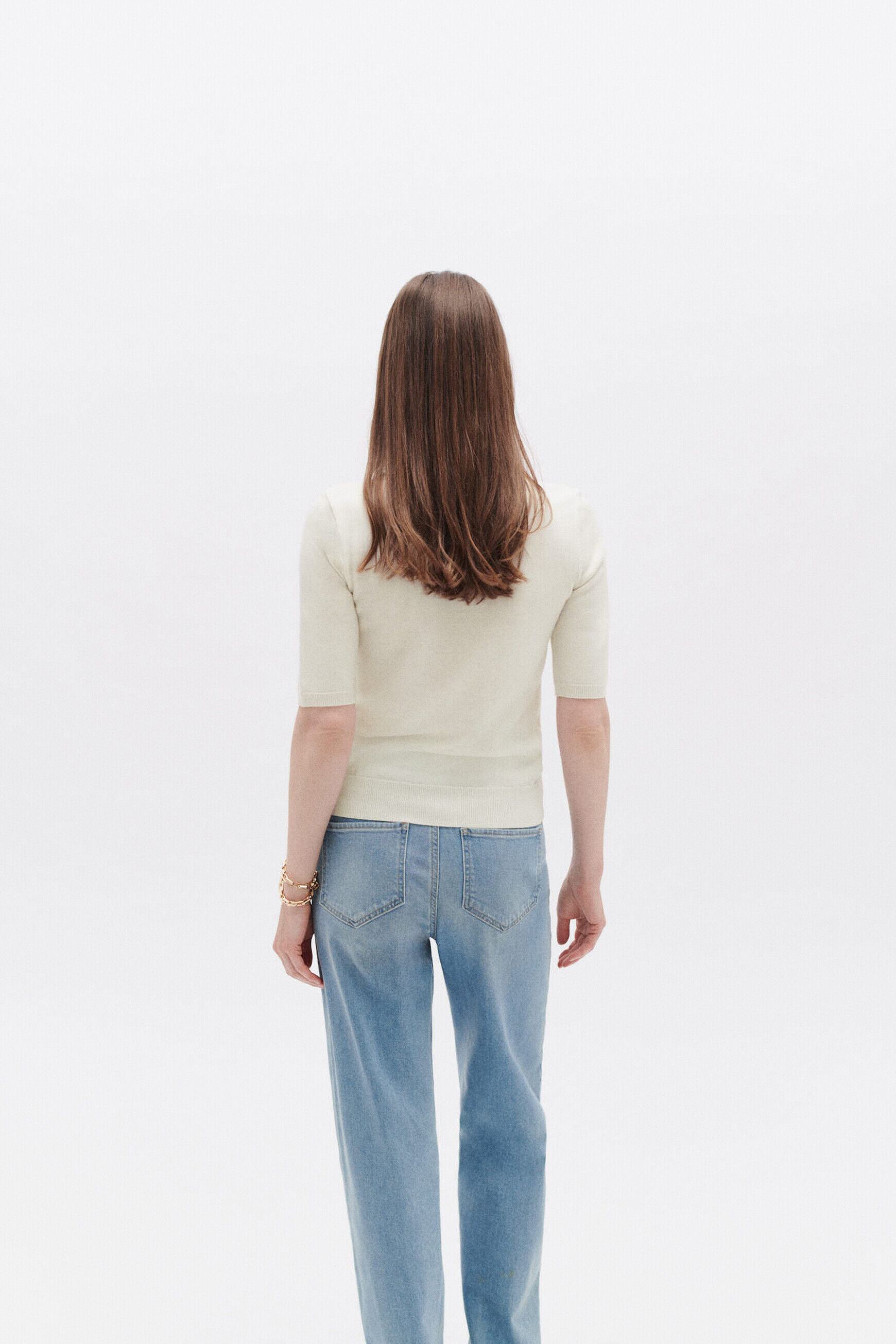 Pull maya ivoire femme