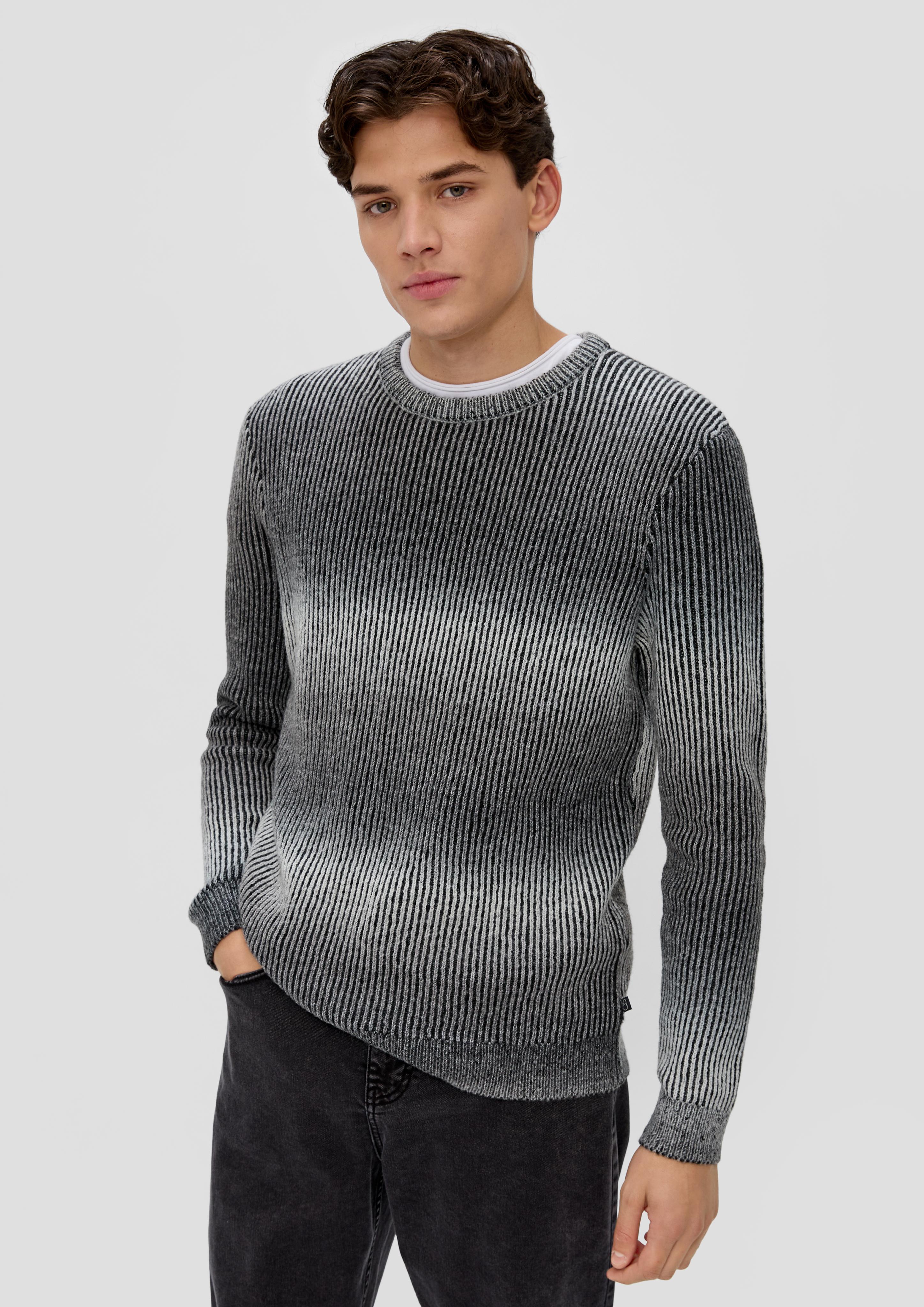 Strickpullover mit Rippblende  2138717-99G0