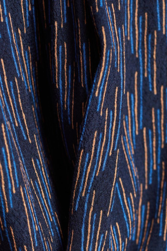 Crêpebluse mit Allover-Muster