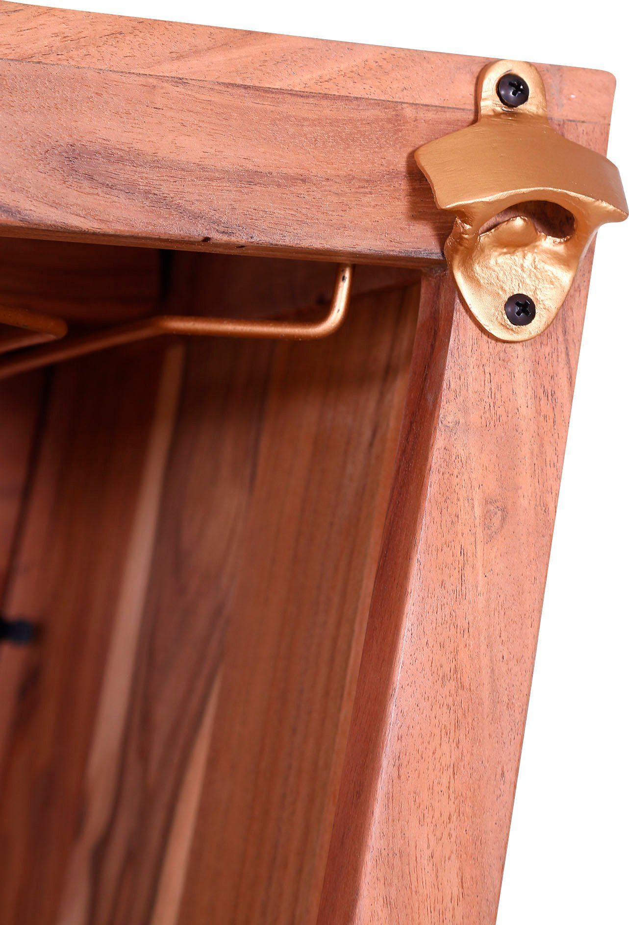 Gutmann Factory Barschrank Bonnie mit Wiener Geflecht Rattan Geflecht in der Front