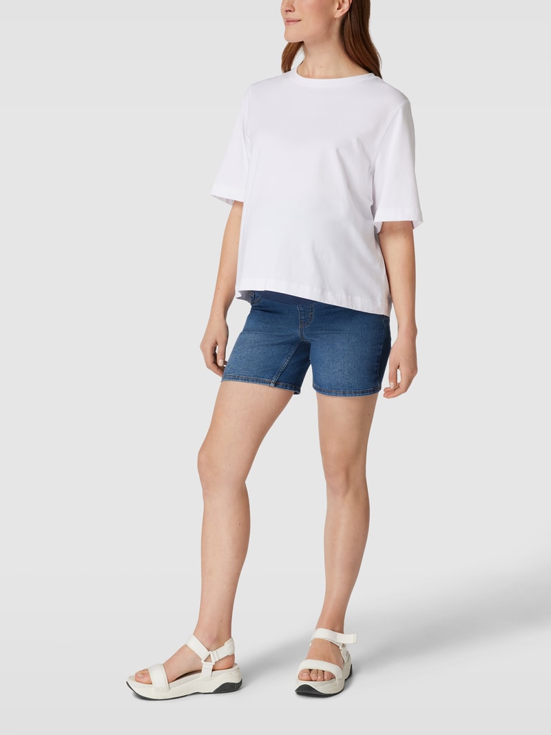 Umstands-Bermudas mit elastischem Bund Modell 'AMY SKINNY' in jeans