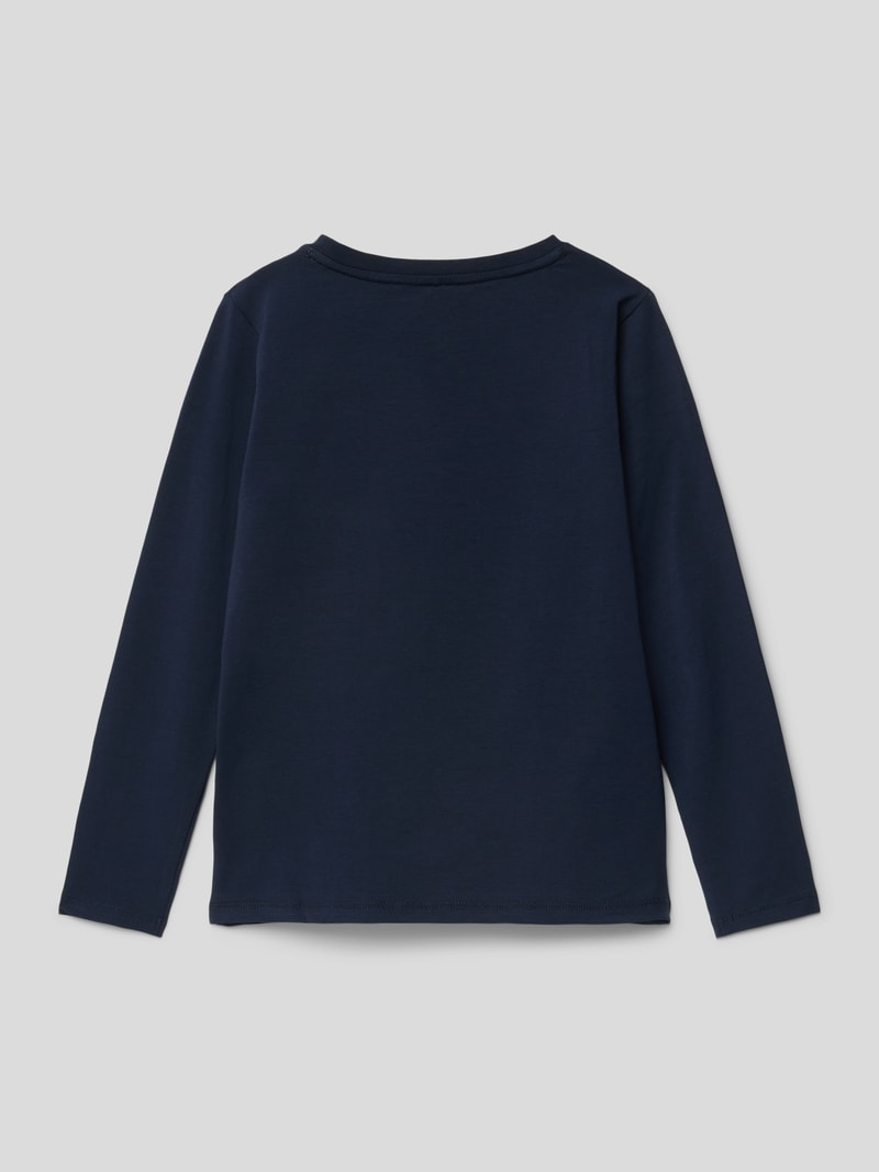 Longsleeve mit Motiv-Print in hellblau