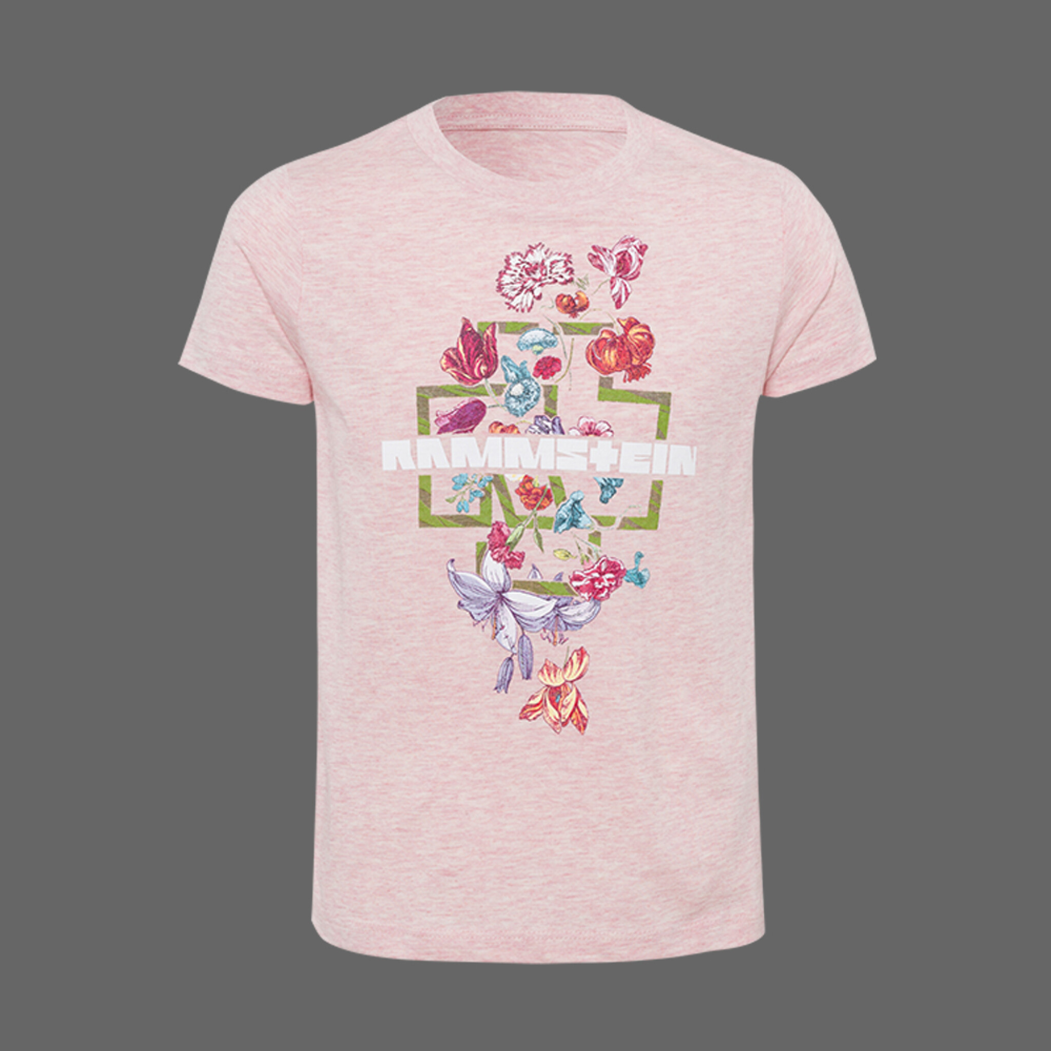 Kinder T-Shirt ”Blumen” *heather pink*