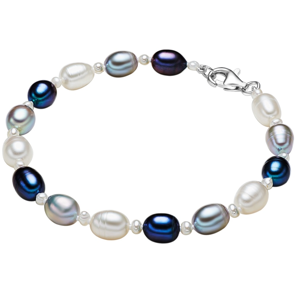 Valero Pearls Bracelet en perles Perle de culture d'eau douce Perle de culture d'eau douce en M Bracelet