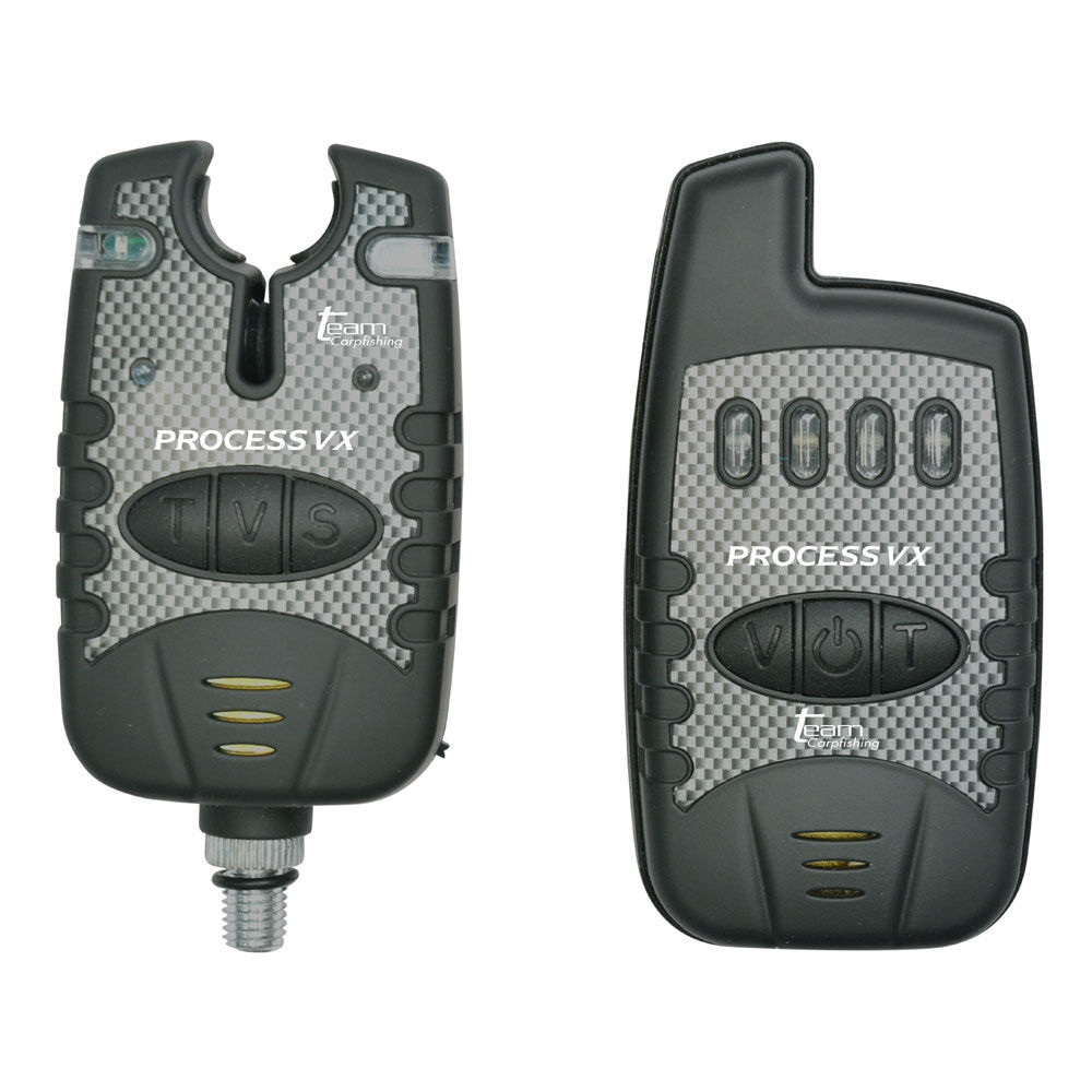 Carp Team Carpfishing Process VX 4-piece bite alarm set + receiver