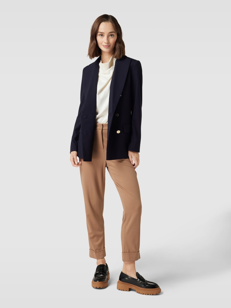 Blazer mit Reverskragen in marineblau