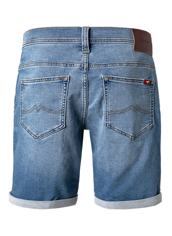 MUSTANG, Jeansshorts, Baumwoll-Stretch, jeansblau