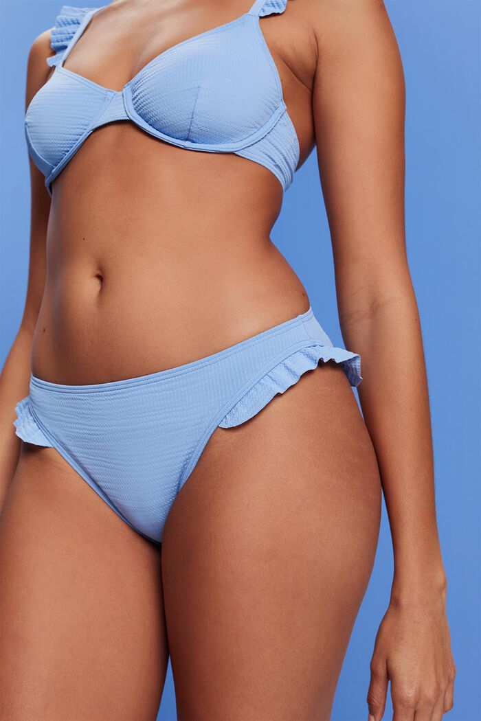 Recycelt: Bikinihose mit Rüschendetails
