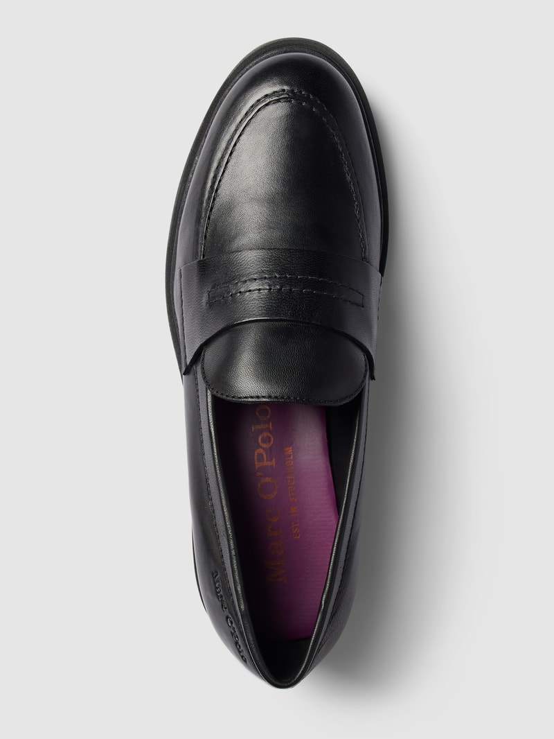 Penny-Loafer aus Leder Modell 'Paula' in schwarz