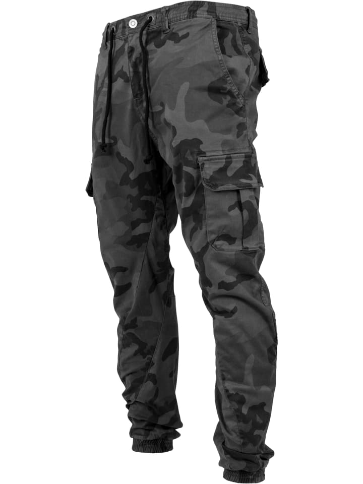Urban Classics Urban Classics Cargo-Hosen in grey camo günstig kaufen