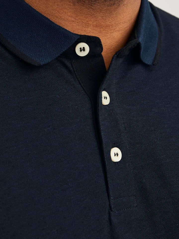 JACK & JONES PLUS Poloshirt in Dark Navy 1 günstig kaufen