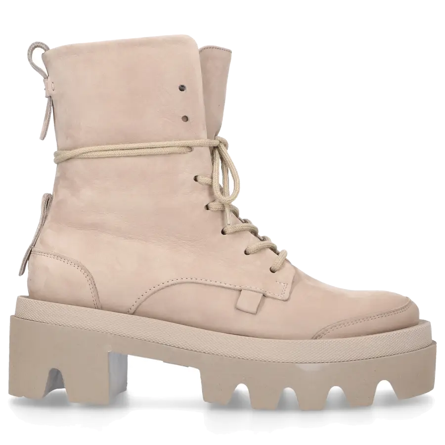 305 SOBE - Stiefeletten SPARTACO Nubukleder - beige