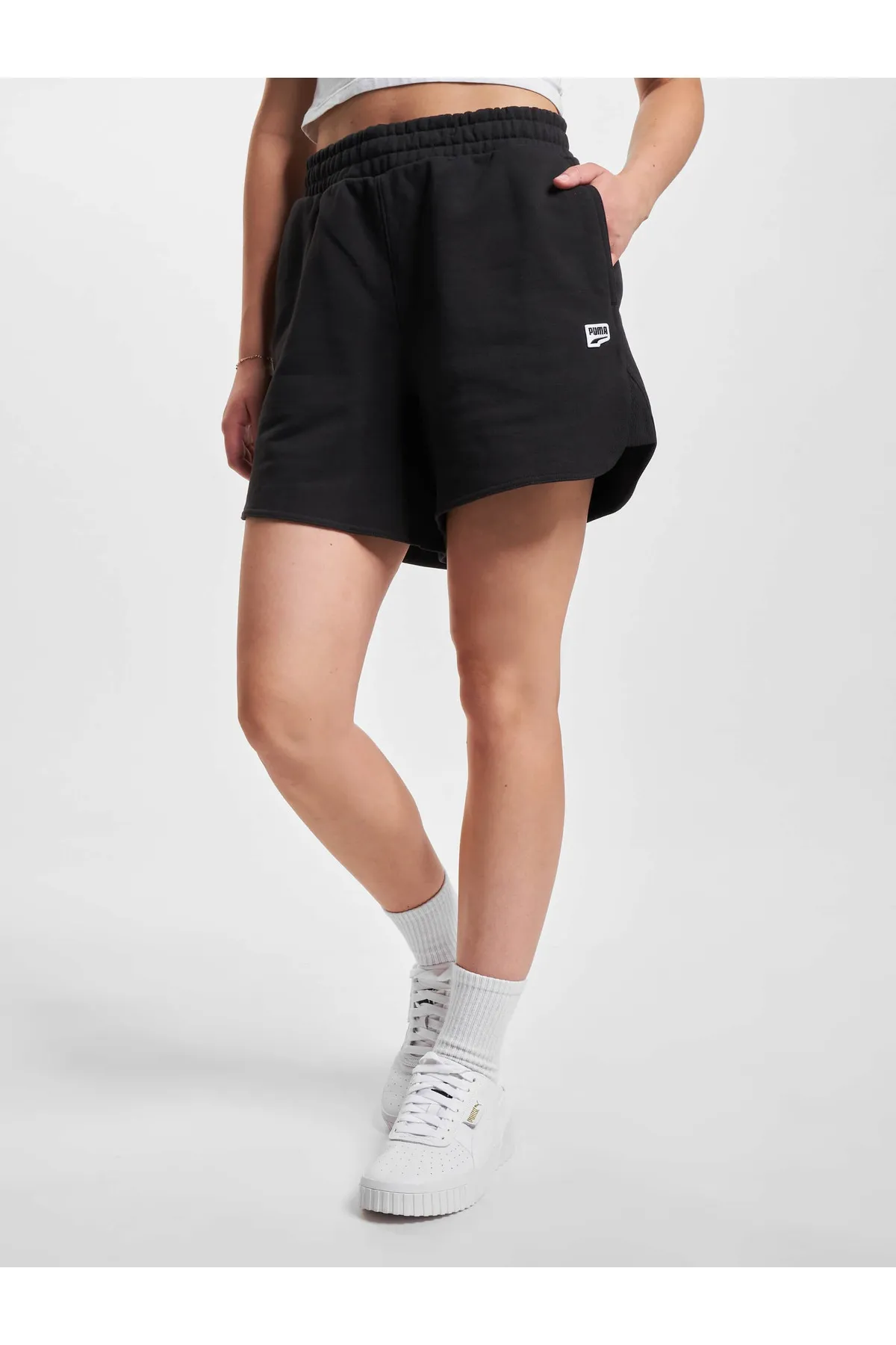 Puma  Kurze Sporthose - Schwarz - Hoher Bund