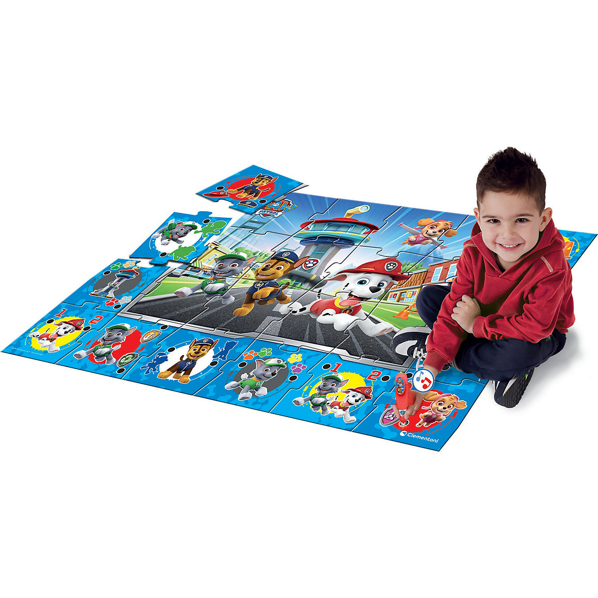 Quiz-Bodenpuzzle PAW Patrol (Jungen), 24 Maxi-Teile