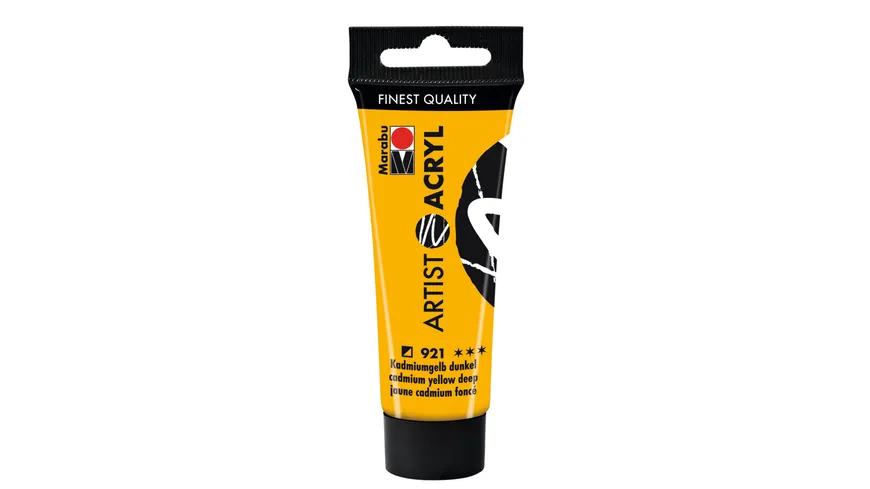 Marabu Artist Acryl, Kadmiumgelb dunkel 921, 22 ml 22 ml