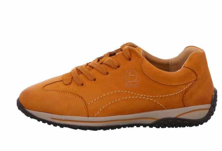 GABOR Komfort Schnürer beige Da Schnürschuh sportl gelb
