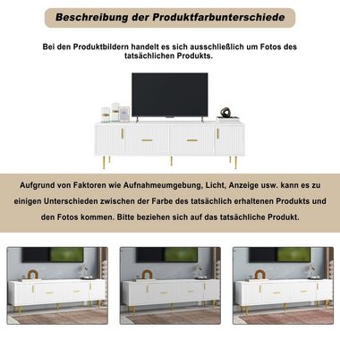 BlingBin TV-Schrank TV-Ständer Lowboard (1-St., 2 Türen, 2 Schubladen, für 70-Zoll-TV) leise Scharniere, 170 cm langer