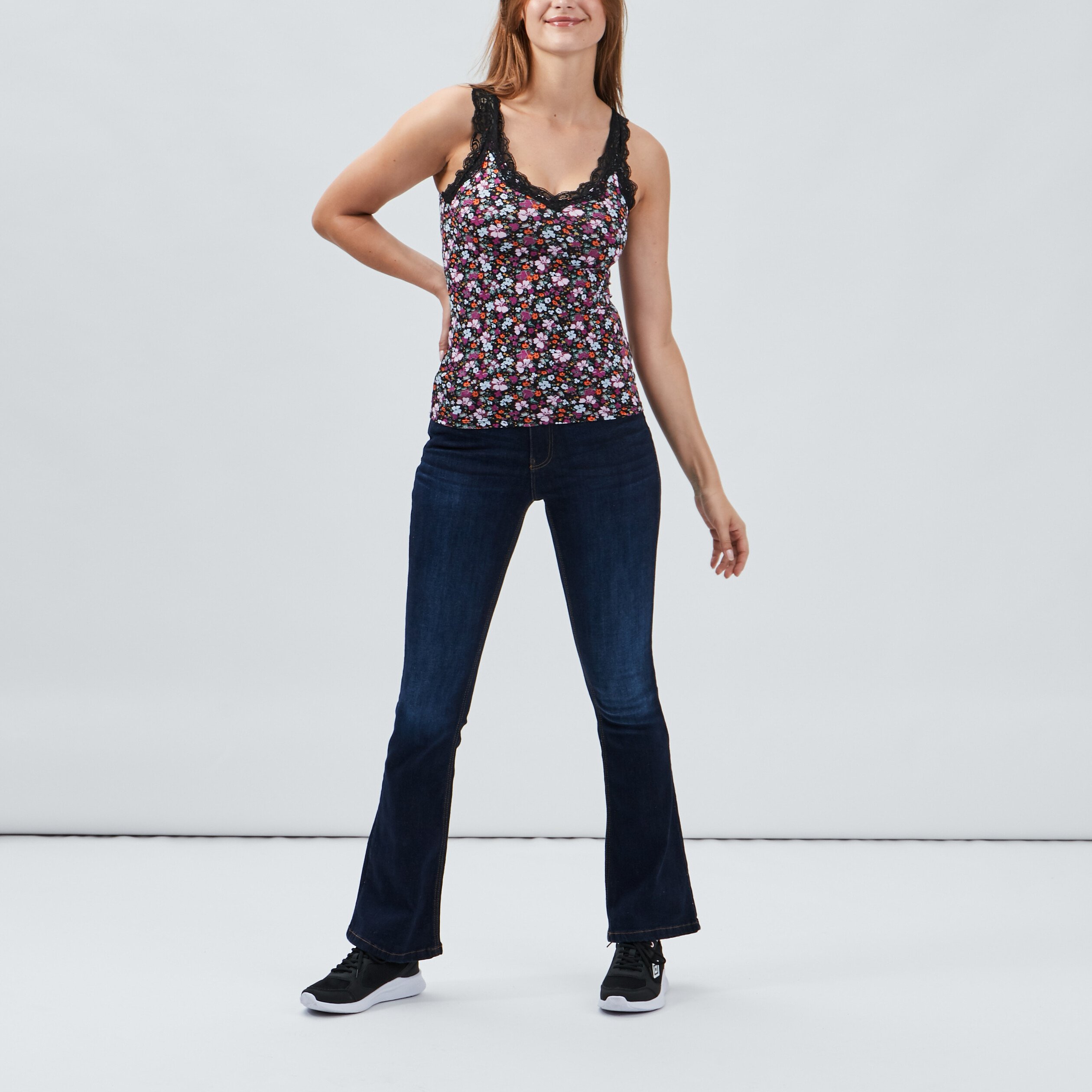Débardeur bretelles larges multicolore femme | La Halle