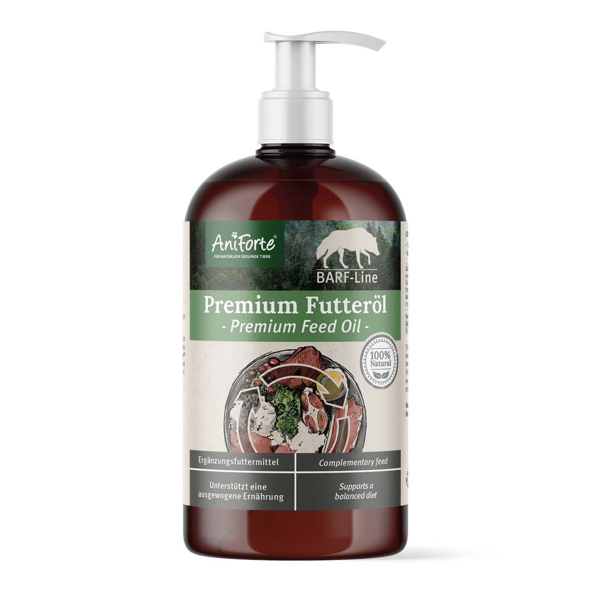 Aniforte Ergänzungsfutter & Aufzucht Aniforte Futteröl Premium BARF-Line 500ml
