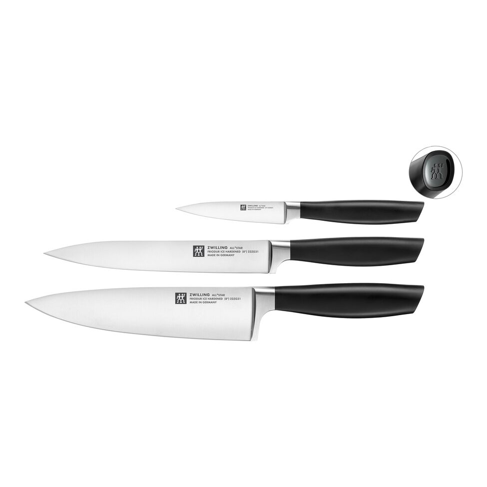 Messerset 3-tlg, Schwarz