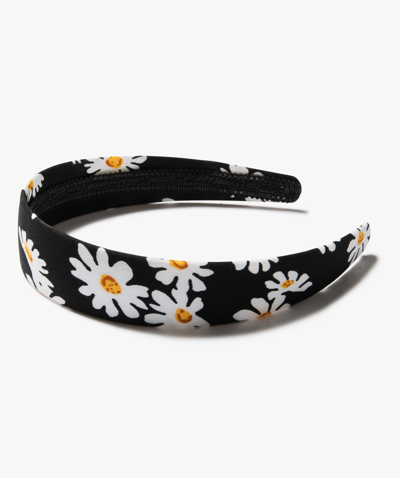 Serre-tête femme à motif fleuri noir | GEMO