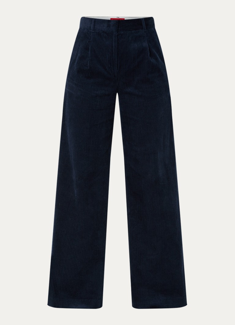 Pantaloni in velluto a coste a vita alta e gamba larga Max & Co Liguria