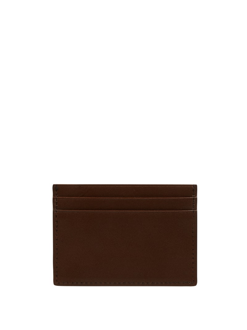 Kartenetui aus Leder Modell 'Wake' in cognac
