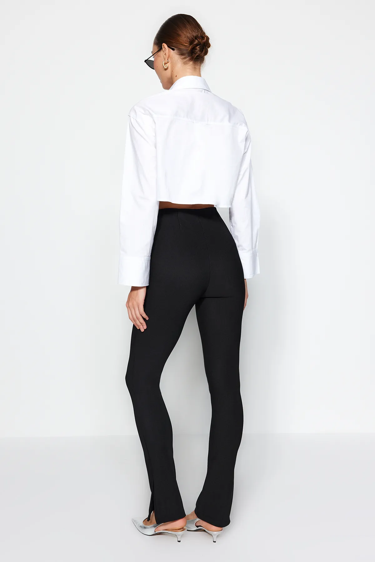 Trendyol Collection  Leggings - Schwarz - Hoher Bund