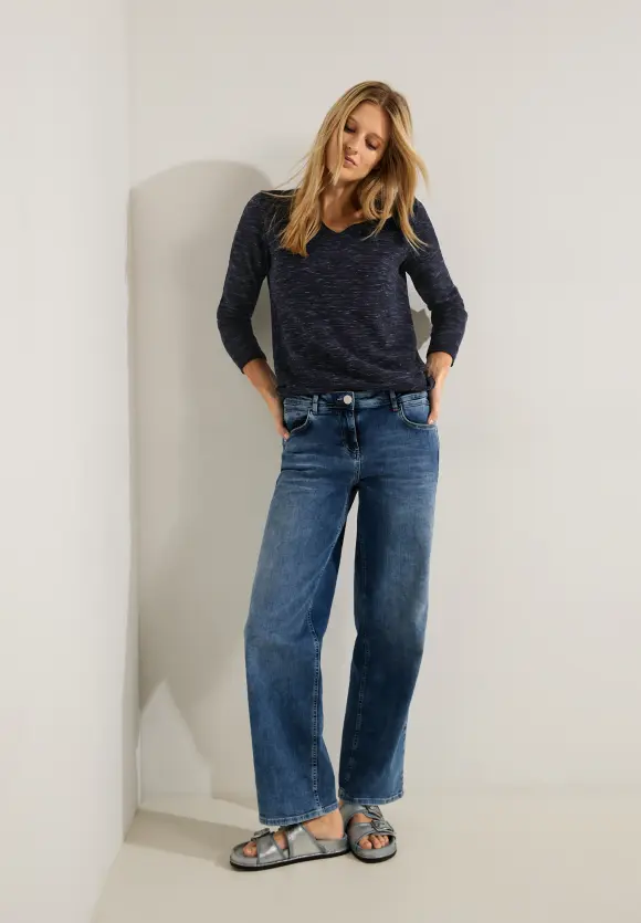 CECIL Struktur Streifen Pullover