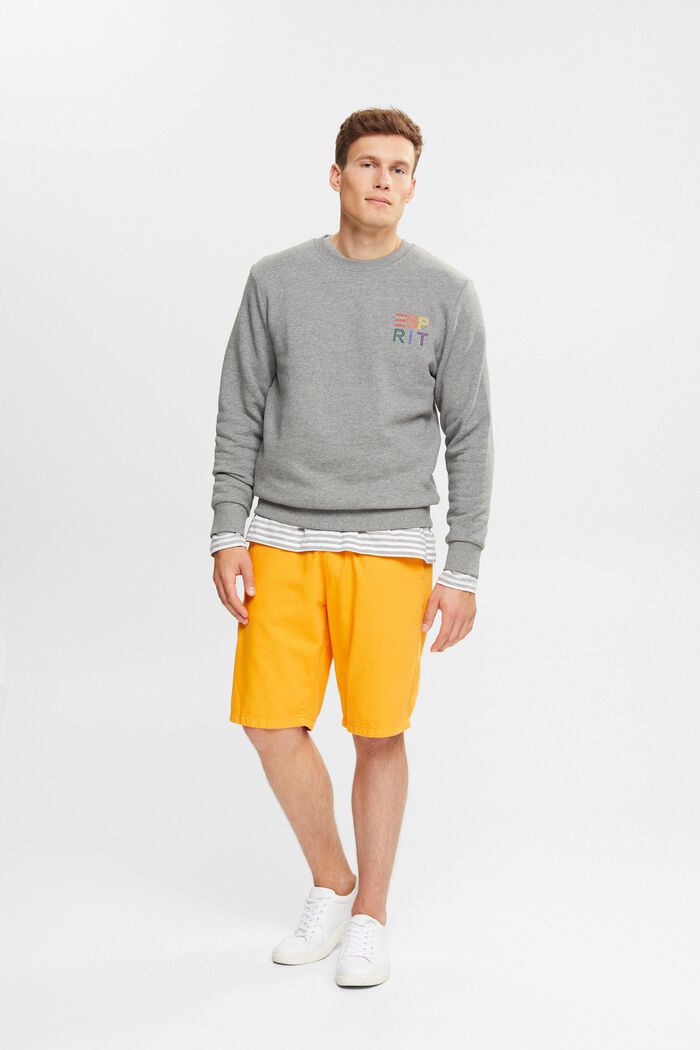 Sweatshirt mit bunter Logo-Stickerei