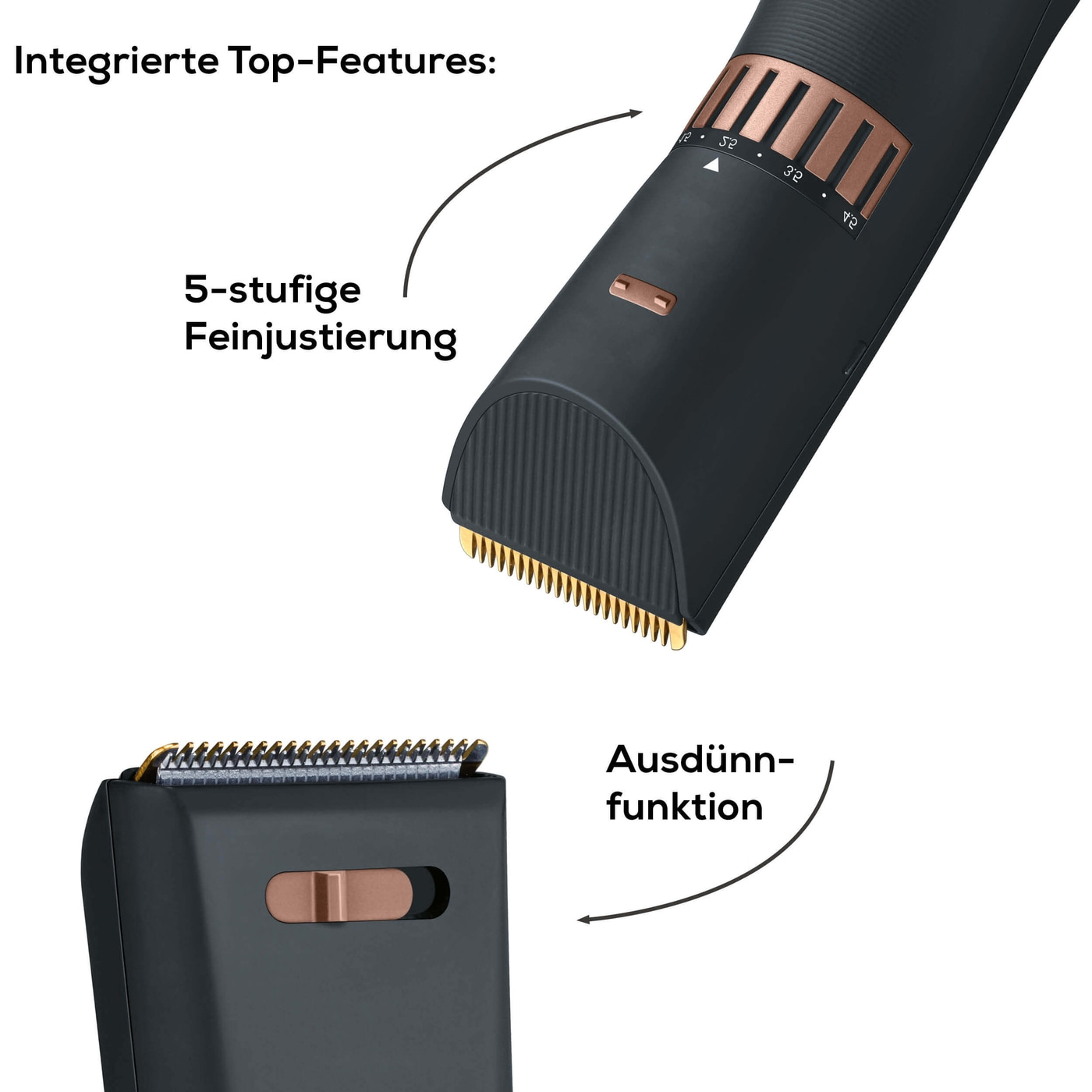 Beurer HR 5000 Haarschneider-Haarschneidemaschine für individuelle Haarstyles mit Ausdünn-Funktion