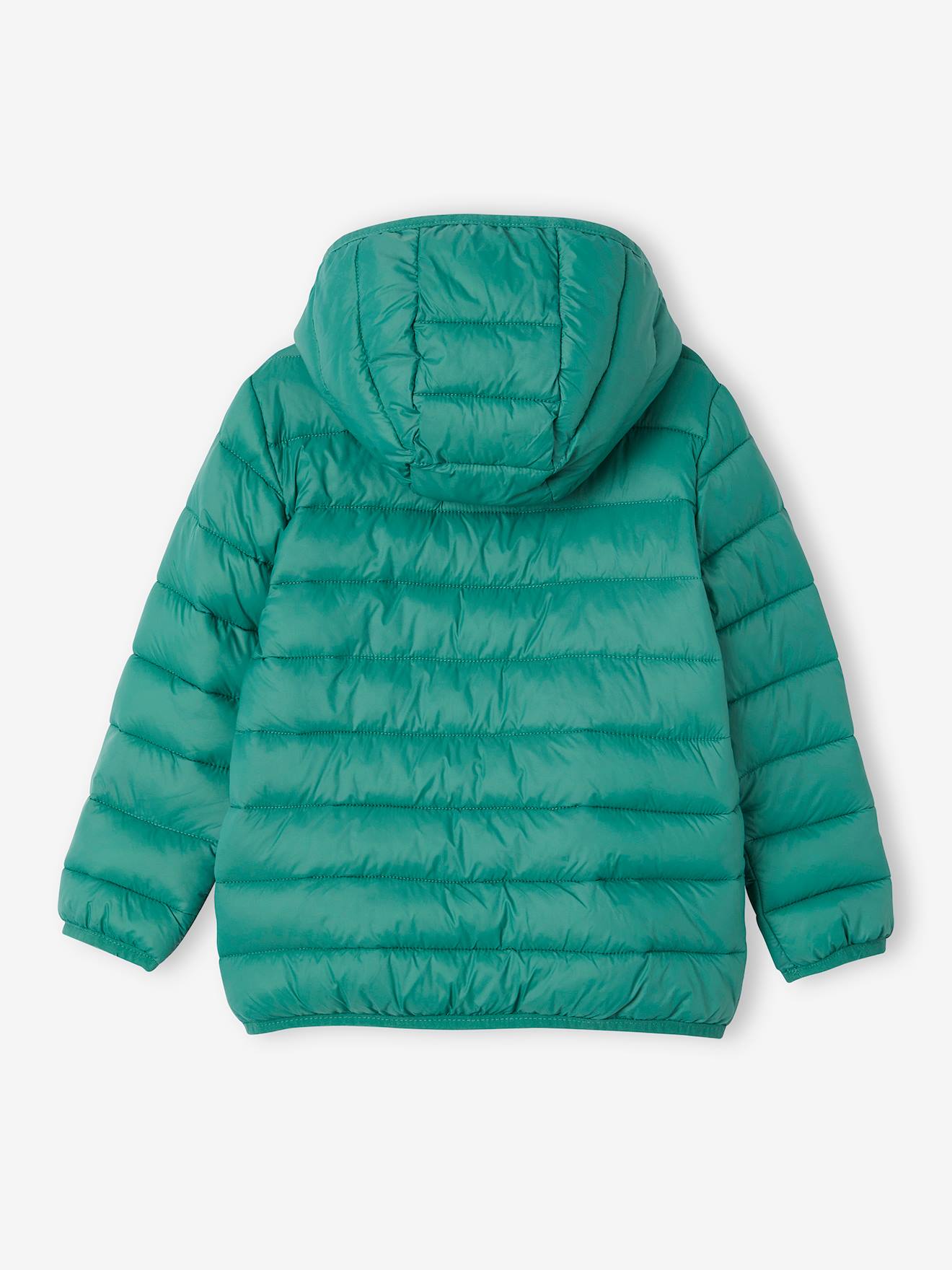 Vertbaudet Jungen Light-Steppjacke mit Wattierung aus Recycling-Polyester - dunkelgrau