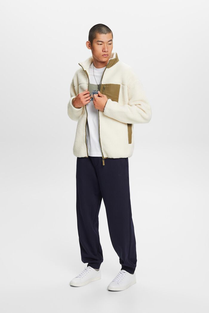 Jacke mit Teddyfell und Fleece