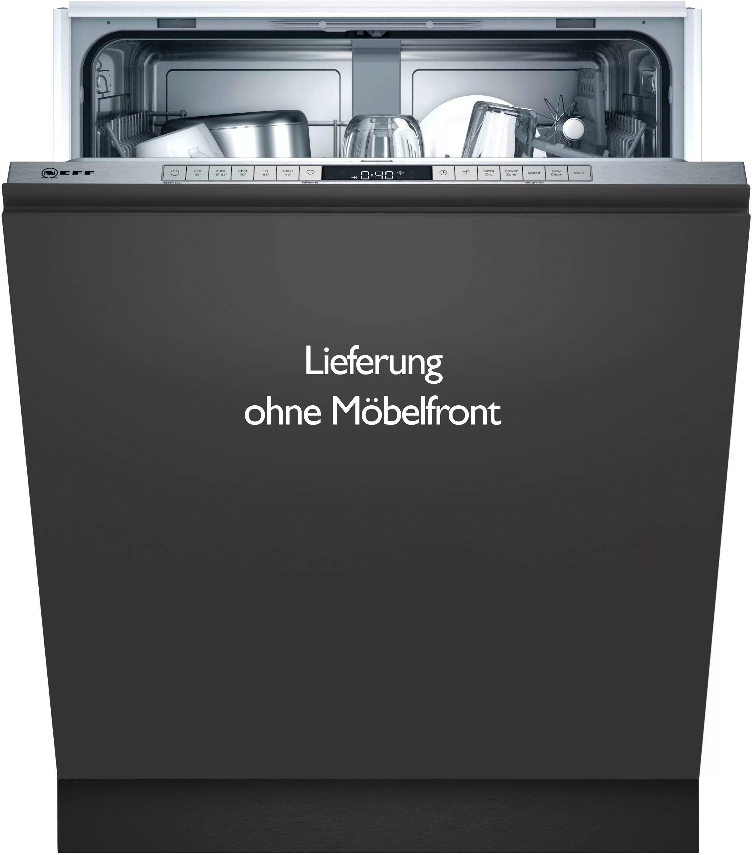 NEFF vollintegrierbarer Geschirrspüler, S155ITX04E, 12 Maßgedecke